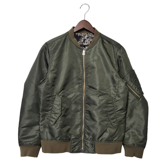 【中古品】【メンズ】 NUMBER (N)INE ナンバーナイン×STUDIOUS ステュディオス 116354001 MA-1 FLIGHT JACKET フライトジャケット アウター 140-260302-tt-09-izu サイズ：3 カラー：カーキ 万代Net店