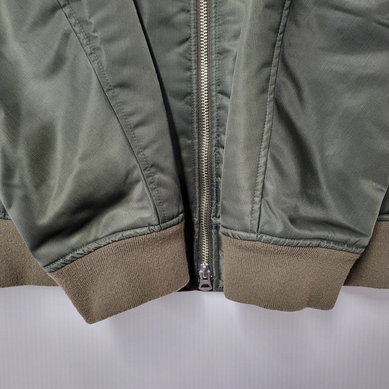 【中古品】【メンズ】 NUMBER (N)INE ナンバーナイン×STUDIOUS ステュディオス 116354001 MA-1 FLIGHT JACKET フライトジャケット アウター 140-260302-tt-09-izu サイズ：3 カラー：カーキ 万代Net店