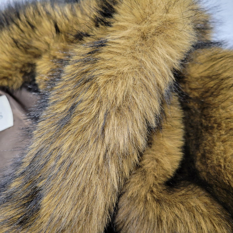 【中古品】【レディース】 61-18-0566-462 FAKEFUR SHORT BLOUSON フェイクファーショートブルゾン アウター 168-260302-tt-05-izu カラー：ブラウン系 万代Net店