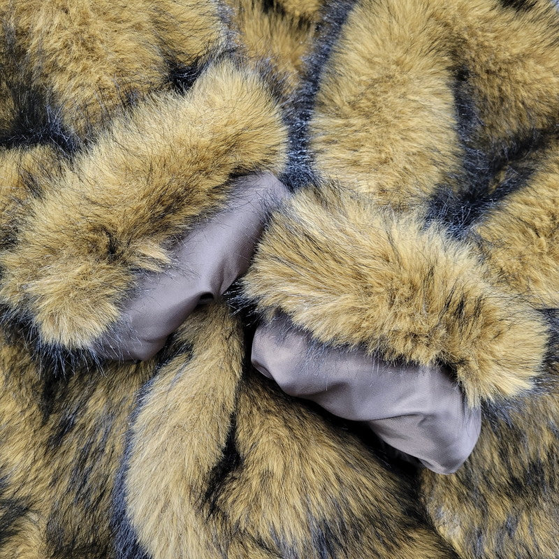 【中古品】【レディース】 61-18-0566-462 FAKEFUR SHORT BLOUSON フェイクファーショートブルゾン アウター 168-260302-tt-05-izu カラー：ブラウン系 万代Net店