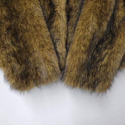 【中古品】【レディース】 61-18-0566-462 FAKEFUR SHORT BLOUSON フェイクファーショートブルゾン アウター 168-260302-tt-05-izu カラー：ブラウン系 万代Net店
