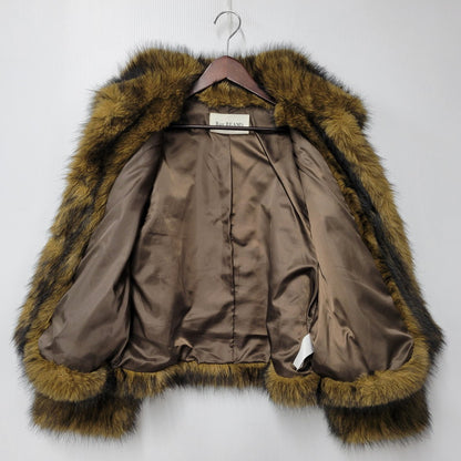 【中古品】【レディース】 61-18-0566-462 FAKEFUR SHORT BLOUSON フェイクファーショートブルゾン アウター 168-260302-tt-05-izu カラー：ブラウン系 万代Net店
