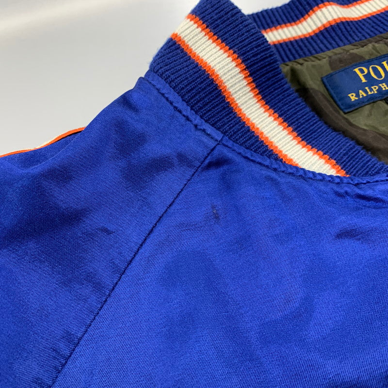 【中古品】【メンズ】 SATIN STADIUM JACKET サテン スタジアム ジャケット アウター 147-260303-kh-04-izu サイズ：L カラー：ブルー 万代Net店