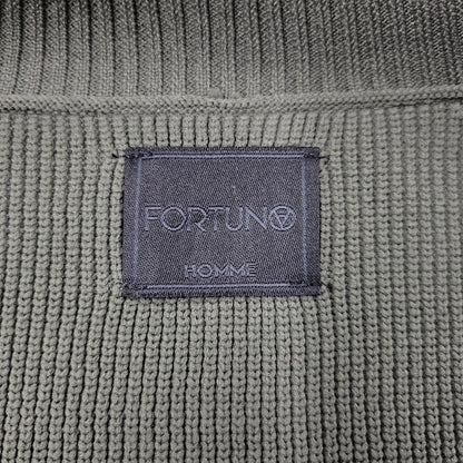 【中古品】【メンズ】 FORTUNA HOMME フォルトゥナ オム 23AW DRIVERS KNIT ドライバーズニット トップス 長袖 140-260311-ya-01-izu サイズ：1 カラー：グリーン 万代Net店