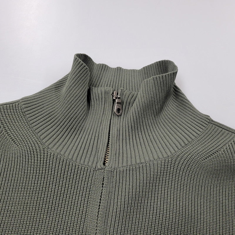 【中古品】【メンズ】 FORTUNA HOMME フォルトゥナ オム 23AW DRIVERS KNIT ドライバーズニット トップス 長袖 140-260311-ya-01-izu サイズ：1 カラー：グリーン 万代Net店