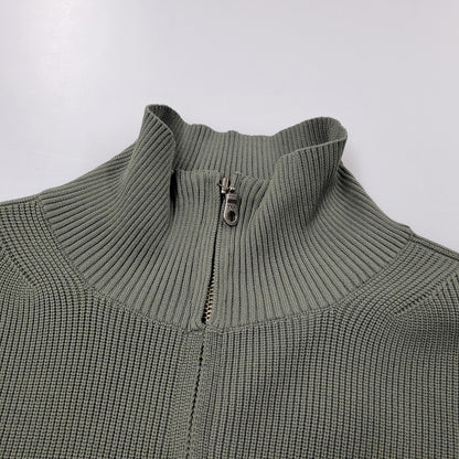 【中古品】【メンズ】 FORTUNA HOMME フォルトゥナ オム 23AW DRIVERS KNIT ドライバーズニット トップス 長袖 140-260311-ya-01-izu サイズ：1 カラー：グリーン 万代Net店