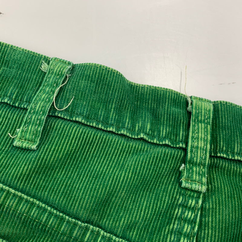 【中古品】【メンズ】 42TALON タロン 推定80S 刻印536 CORDUROY PANTS コーデュロイ パンツ ズボン ボトムス 157-260310-ya-02-izu サイズ：下記参照 カラー：GREEN 万代Net店