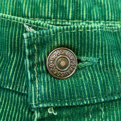 【中古品】【メンズ】 42TALON タロン 推定80S 刻印536 CORDUROY PANTS コーデュロイ パンツ ズボン ボトムス 157-260310-ya-02-izu サイズ：下記参照 カラー：GREEN 万代Net店
