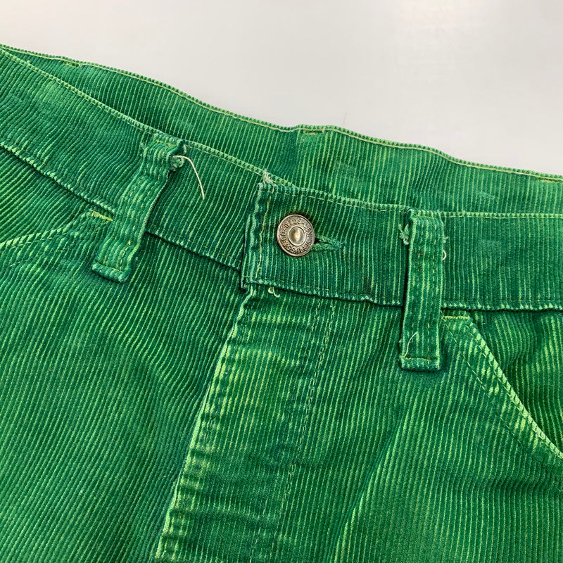 【中古品】【メンズ】 42TALON タロン 推定80S 刻印536 CORDUROY PANTS コーデュロイ パンツ ズボン ボトムス 157-260310-ya-02-izu サイズ：下記参照 カラー：GREEN 万代Net店