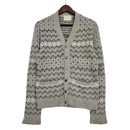 【中古品】【メンズ】 VAN HEUSEN ヴァンヒューセン VHタグ 60S CARDIGAN カーディガン トップス 長袖 146-260304-cs-15-izu サイズ：S カラー：グレー 万代Net店