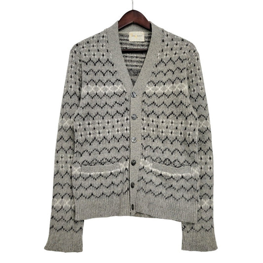 【中古品】【メンズ】 VAN HEUSEN ヴァンヒューセン VHタグ 60S CARDIGAN カーディガン トップス 長袖 146-260304-cs-15-izu サイズ：S カラー：グレー 万代Net店