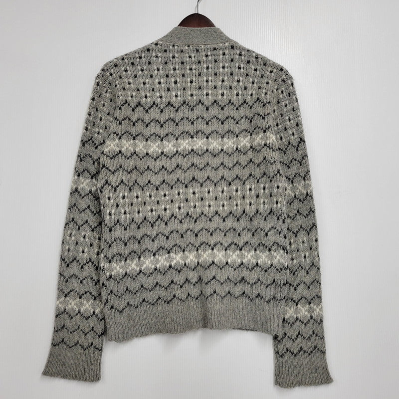 【中古品】【メンズ】 VAN HEUSEN ヴァンヒューセン VHタグ 60S CARDIGAN カーディガン トップス 長袖 146-260304-cs-15-izu サイズ：S カラー：グレー 万代Net店
