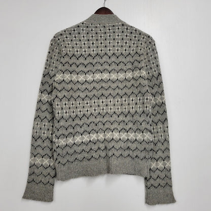 【中古品】【メンズ】 VAN HEUSEN ヴァンヒューセン VHタグ 60S CARDIGAN カーディガン トップス 長袖 146-260304-cs-15-izu サイズ：S カラー：グレー 万代Net店