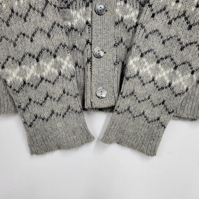 【中古品】【メンズ】 VAN HEUSEN ヴァンヒューセン VHタグ 60S CARDIGAN カーディガン トップス 長袖 146-260304-cs-15-izu サイズ：S カラー：グレー 万代Net店