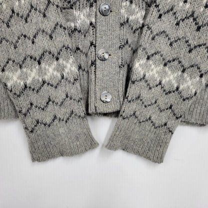 【中古品】【メンズ】 VAN HEUSEN ヴァンヒューセン VHタグ 60S CARDIGAN カーディガン トップス 長袖 146-260304-cs-15-izu サイズ：S カラー：グレー 万代Net店