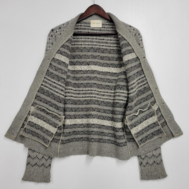 【中古品】【メンズ】 VAN HEUSEN ヴァンヒューセン VHタグ 60S CARDIGAN カーディガン トップス 長袖 146-260304-cs-15-izu サイズ：S カラー：グレー 万代Net店