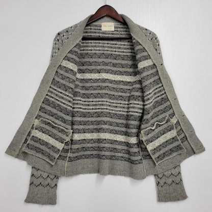 【中古品】【メンズ】 VAN HEUSEN ヴァンヒューセン VHタグ 60S CARDIGAN カーディガン トップス 長袖 146-260304-cs-15-izu サイズ：S カラー：グレー 万代Net店