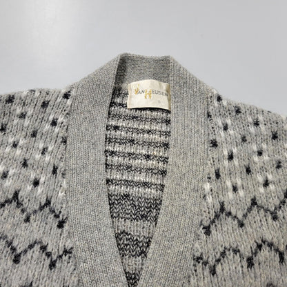 【中古品】【メンズ】 VAN HEUSEN ヴァンヒューセン VHタグ 60S CARDIGAN カーディガン トップス 長袖 146-260304-cs-15-izu サイズ：S カラー：グレー 万代Net店