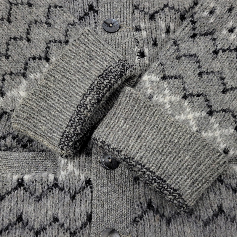 【中古品】【メンズ】 VAN HEUSEN ヴァンヒューセン VHタグ 60S CARDIGAN カーディガン トップス 長袖 146-260304-cs-15-izu サイズ：S カラー：グレー 万代Net店