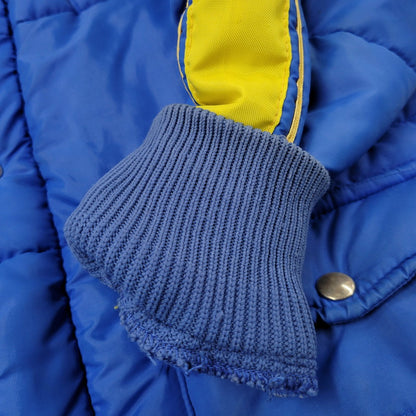 【中古品】【メンズ】 SWINGSTAR スウィングスター 70S USA製 MICHELIN PATCH SIDE LINE RACING DOWN JACKET ミシュラン パッチ サイド ライン レーシング ダウン ジャケット アウター 146-260304-cs-16-izu サイズ：L カラー：ブルー×イエロー 万代Net店