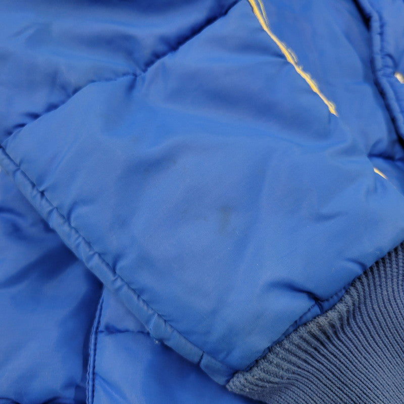 【中古品】【メンズ】 SWINGSTAR スウィングスター 70S USA製 MICHELIN PATCH SIDE LINE RACING DOWN JACKET ミシュラン パッチ サイド ライン レーシング ダウン ジャケット アウター 146-260304-cs-16-izu サイズ：L カラー：ブルー×イエロー 万代Net店