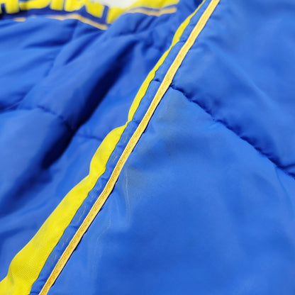 【中古品】【メンズ】 SWINGSTAR スウィングスター 70S USA製 MICHELIN PATCH SIDE LINE RACING DOWN JACKET ミシュラン パッチ サイド ライン レーシング ダウン ジャケット アウター 146-260304-cs-16-izu サイズ：L カラー：ブルー×イエロー 万代Net店