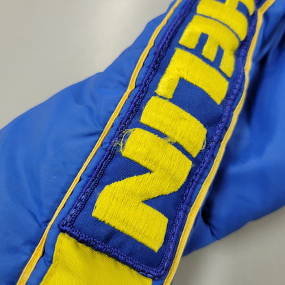 【中古品】【メンズ】 SWINGSTAR スウィングスター 70S USA製 MICHELIN PATCH SIDE LINE RACING DOWN JACKET ミシュラン パッチ サイド ライン レーシング ダウン ジャケット アウター 146-260304-cs-16-izu サイズ：L カラー：ブルー×イエロー 万代Net店