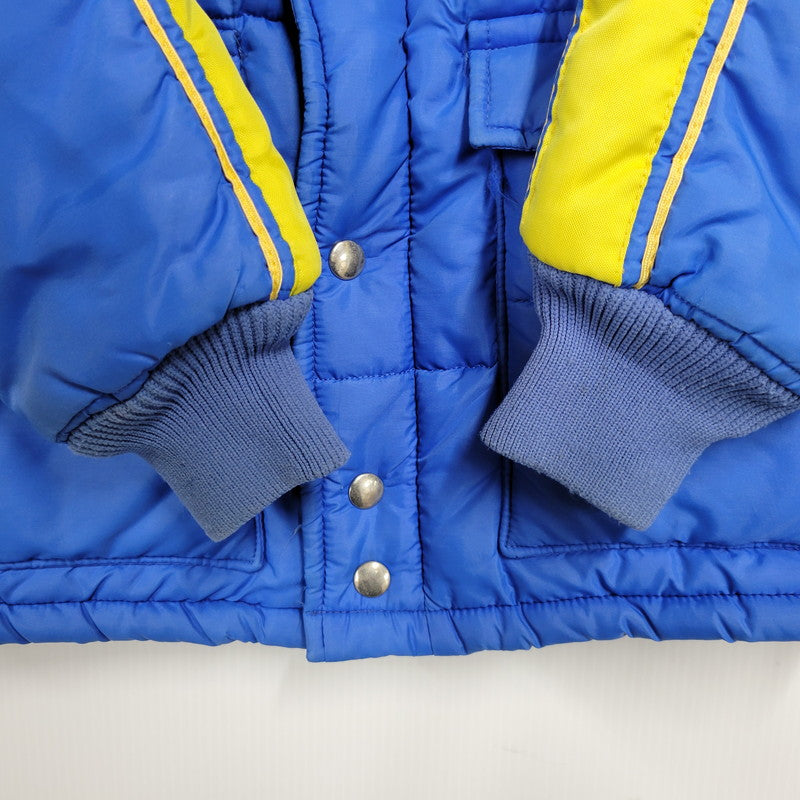 【中古品】【メンズ】 SWINGSTAR スウィングスター 70S USA製 MICHELIN PATCH SIDE LINE RACING DOWN JACKET ミシュラン パッチ サイド ライン レーシング ダウン ジャケット アウター 146-260304-cs-16-izu サイズ：L カラー：ブルー×イエロー 万代Net店