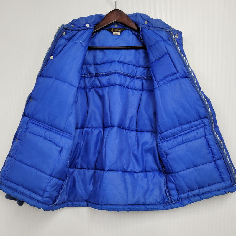 【中古品】【メンズ】 SWINGSTAR スウィングスター 70S USA製 MICHELIN PATCH SIDE LINE RACING DOWN JACKET ミシュラン パッチ サイド ライン レーシング ダウン ジャケット アウター 146-260304-cs-16-izu サイズ：L カラー：ブルー×イエロー 万代Net店