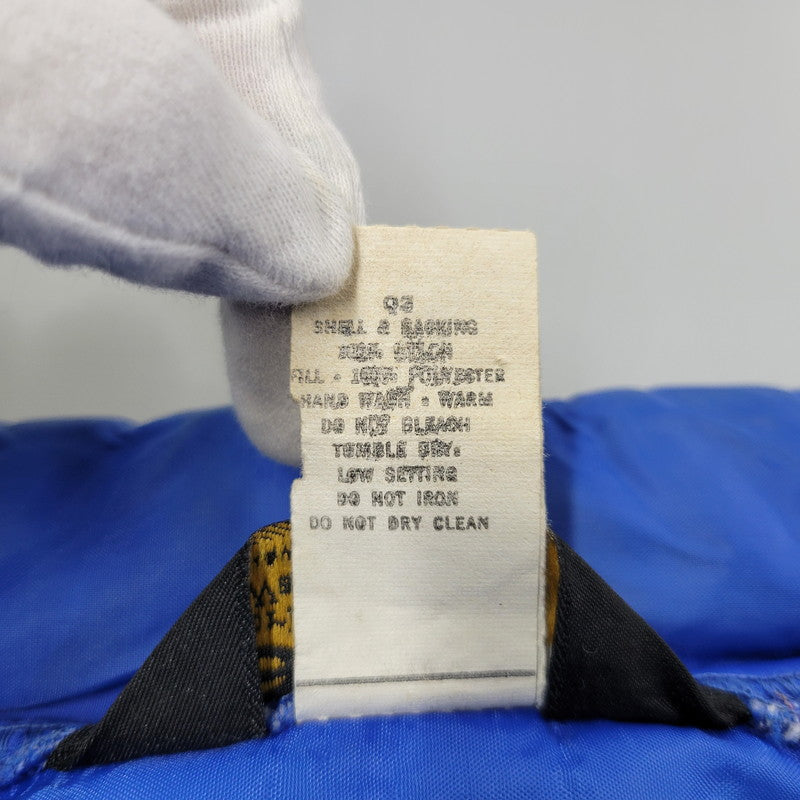 【中古品】【メンズ】 SWINGSTAR スウィングスター 70S USA製 MICHELIN PATCH SIDE LINE RACING DOWN JACKET ミシュラン パッチ サイド ライン レーシング ダウン ジャケット アウター 146-260304-cs-16-izu サイズ：L カラー：ブルー×イエロー 万代Net店
