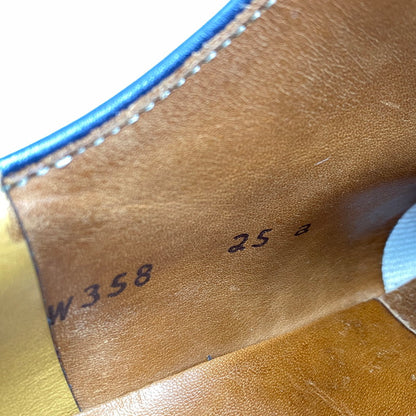 【中古品】【メンズ/レディース】 SUEDE LEATHER SHOES スウェード レザー シューズ 靴 164-260311-cs-06-izu サイズ：25A カラー：ネイビー 万代Net店