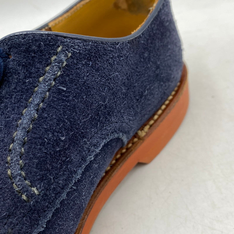 【中古品】【メンズ/レディース】 SUEDE LEATHER SHOES スウェード レザー シューズ 靴 164-260311-cs-06-izu サイズ：25A カラー：ネイビー 万代Net店