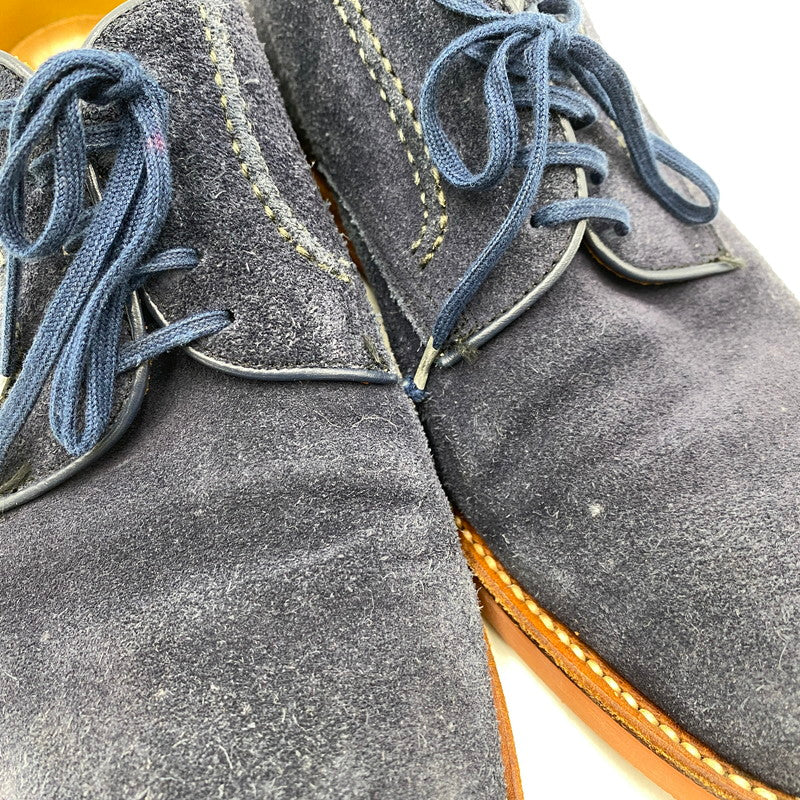 【中古品】【メンズ/レディース】 SUEDE LEATHER SHOES スウェード レザー シューズ 靴 164-260311-cs-06-izu サイズ：25A カラー：ネイビー 万代Net店