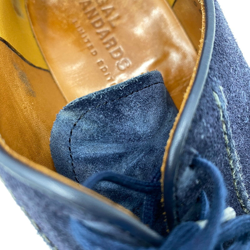 【中古品】【メンズ/レディース】 SUEDE LEATHER SHOES スウェード レザー シューズ 靴 164-260311-cs-06-izu サイズ：25A カラー：ネイビー 万代Net店