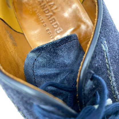 【中古品】【メンズ/レディース】 SUEDE LEATHER SHOES スウェード レザー シューズ 靴 164-260311-cs-06-izu サイズ：25A カラー：ネイビー 万代Net店