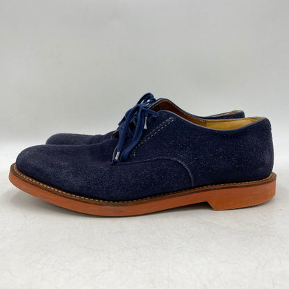 【中古品】【メンズ/レディース】 SUEDE LEATHER SHOES スウェード レザー シューズ 靴 164-260311-cs-06-izu サイズ：25A カラー：ネイビー 万代Net店