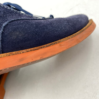 【中古品】【メンズ/レディース】 SUEDE LEATHER SHOES スウェード レザー シューズ 靴 164-260311-cs-06-izu サイズ：25A カラー：ネイビー 万代Net店