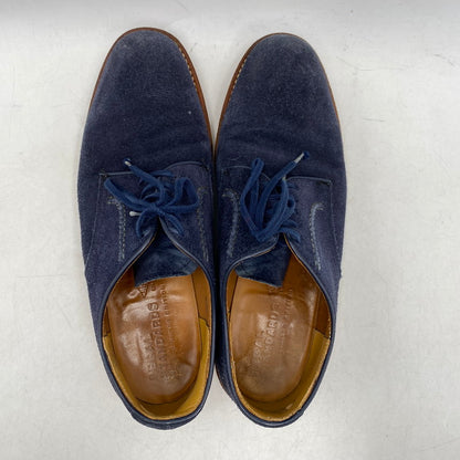 【中古品】【メンズ/レディース】 SUEDE LEATHER SHOES スウェード レザー シューズ 靴 164-260311-cs-06-izu サイズ：25A カラー：ネイビー 万代Net店