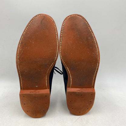 【中古品】【メンズ/レディース】 SUEDE LEATHER SHOES スウェード レザー シューズ 靴 164-260311-cs-06-izu サイズ：25A カラー：ネイビー 万代Net店