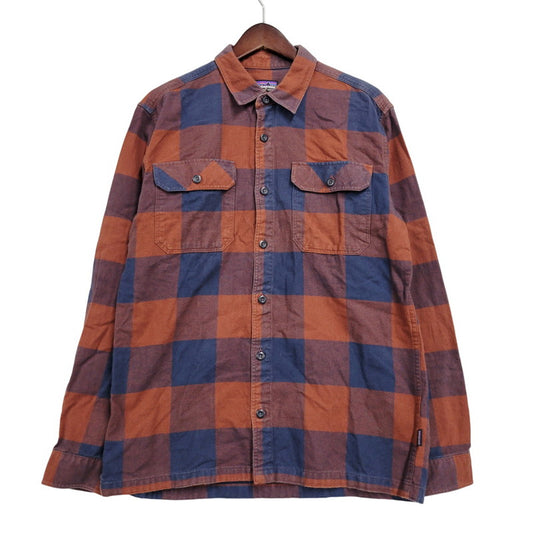 【中古品】【メンズ】 STY42400FA21 ORGANIC COTTON FLANNEL SHIRT オーガニック コットン フランネル シャツ トップス 長袖 144-260311-ya-05-izu サイズ：M カラー：BROWN×BLUE 万代Net店