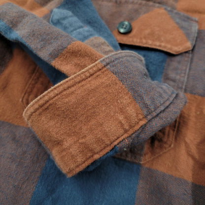 【中古品】【メンズ】 STY42400FA21 ORGANIC COTTON FLANNEL SHIRT オーガニック コットン フランネル シャツ トップス 長袖 144-260311-ya-05-izu サイズ：M カラー：BROWN×BLUE 万代Net店