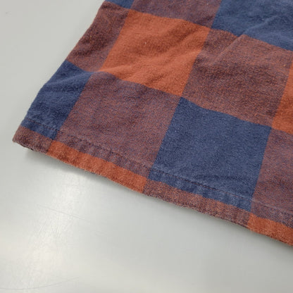 【中古品】【メンズ】 STY42400FA21 ORGANIC COTTON FLANNEL SHIRT オーガニック コットン フランネル シャツ トップス 長袖 144-260311-ya-05-izu サイズ：M カラー：BROWN×BLUE 万代Net店