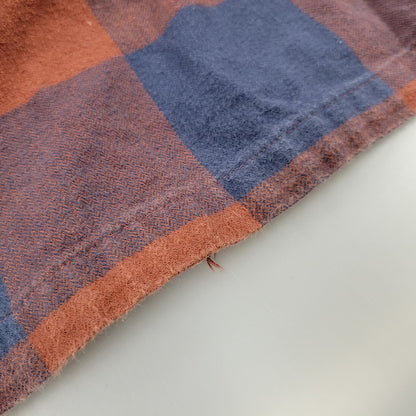 【中古品】【メンズ】 STY42400FA21 ORGANIC COTTON FLANNEL SHIRT オーガニック コットン フランネル シャツ トップス 長袖 144-260311-ya-05-izu サイズ：M カラー：BROWN×BLUE 万代Net店