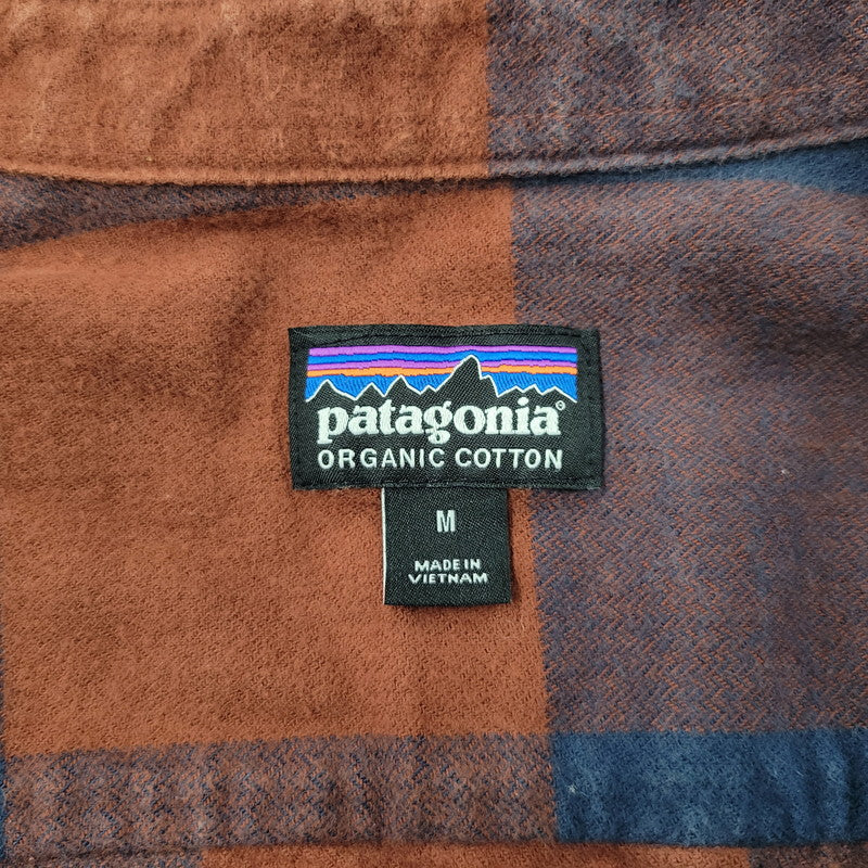 【中古品】【メンズ】 STY42400FA21 ORGANIC COTTON FLANNEL SHIRT オーガニック コットン フランネル シャツ トップス 長袖 144-260311-ya-05-izu サイズ：M カラー：BROWN×BLUE 万代Net店