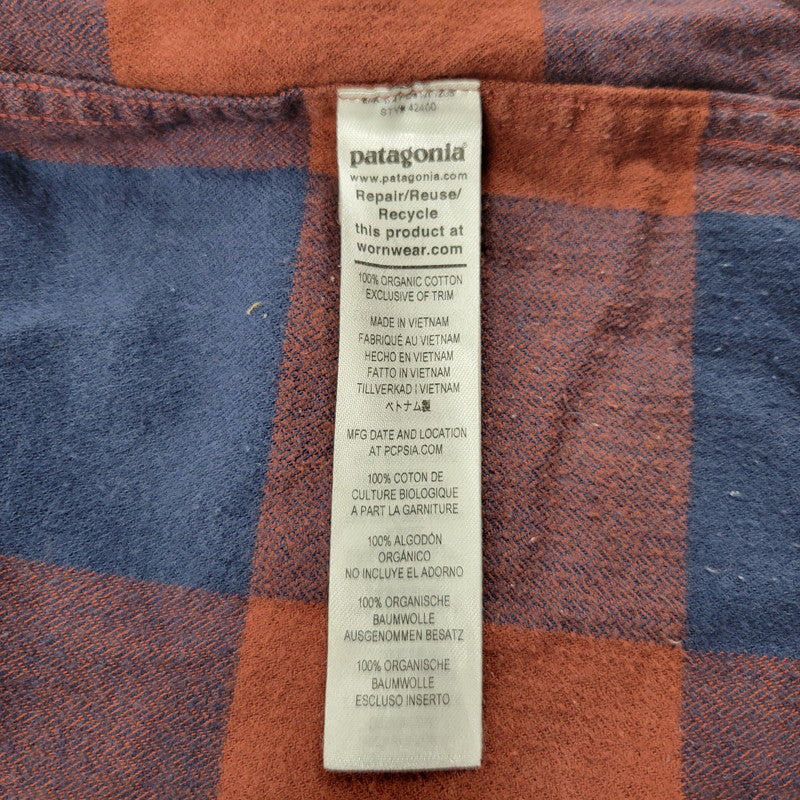 【中古品】【メンズ】 STY42400FA21 ORGANIC COTTON FLANNEL SHIRT オーガニック コットン フランネル シャツ トップス 長袖 144-260311-ya-05-izu サイズ：M カラー：BROWN×BLUE 万代Net店