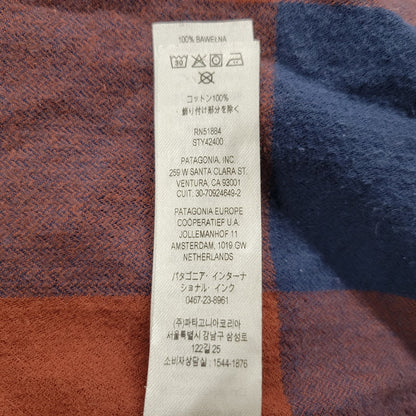 【中古品】【メンズ】 STY42400FA21 ORGANIC COTTON FLANNEL SHIRT オーガニック コットン フランネル シャツ トップス 長袖 144-260311-ya-05-izu サイズ：M カラー：BROWN×BLUE 万代Net店