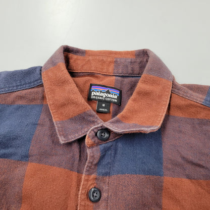 【中古品】【メンズ】 STY42400FA21 ORGANIC COTTON FLANNEL SHIRT オーガニック コットン フランネル シャツ トップス 長袖 144-260311-ya-05-izu サイズ：M カラー：BROWN×BLUE 万代Net店