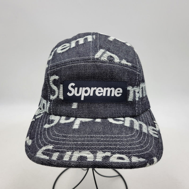 【中古品】【メンズ/レディース】 25FW JACQUARD LOGOS DENIM CAMP CAP ジャカード ロゴ デニム キャンプ キャップ 帽子 185-260304-cs-11-izu サイズ：ONESIZE(58cm) カラー：インディゴ 万代Net店