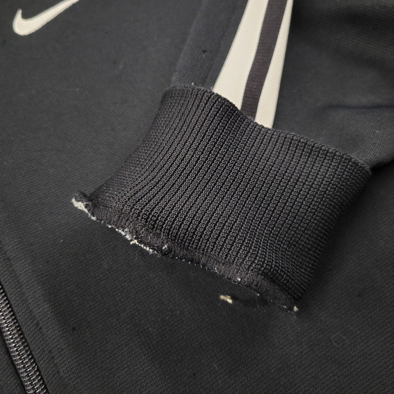 【現状渡し品】【メンズ】 OLD NIKE オールド ナイキ H9 SUT 白タグ 日本製 TRACK JACKET トラック ジャケット トップス 長袖 146-260311-ya-07-izu サイズ：L カラー：BLACK×WHITE 万代Net店