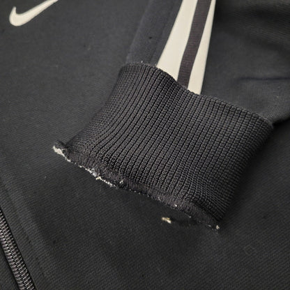 【現状渡し品】【メンズ】 OLD NIKE オールド ナイキ H9 SUT 白タグ 日本製 TRACK JACKET トラック ジャケット トップス 長袖 146-260311-ya-07-izu サイズ：L カラー：BLACK×WHITE 万代Net店